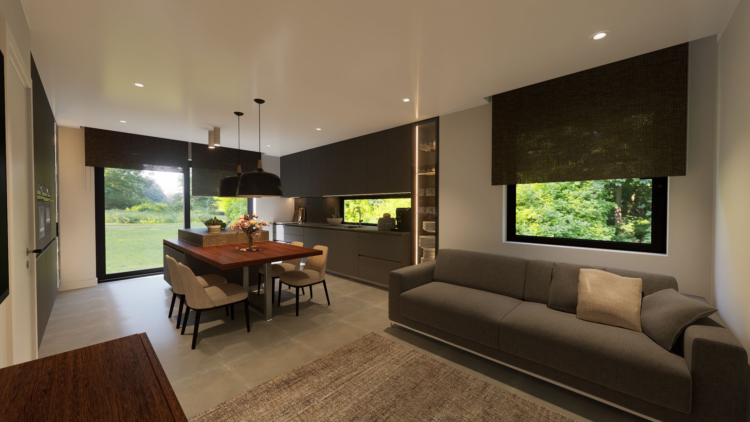 Vitrine lacada para espaço comercial